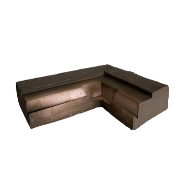 Brown: Sandstone Ledger / Sill Outside Corner: 6 1/4
